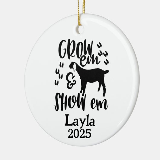 Personalized Goat 4H Farm Ornament (Links)