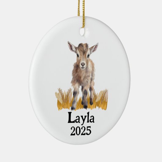 Personalized Goat 4H Farm Ornament (Rechts)