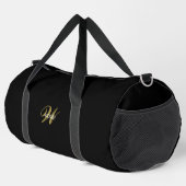 Personalized Gold Black Monogram Initial Travel Plunjezak (Rechterhoek)