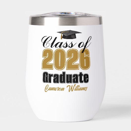 Personalized Gold Class of 2026 Graduation (Voorkant)