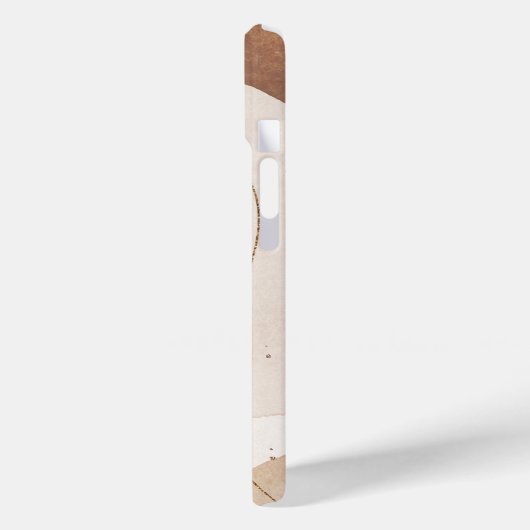 Personalized Gold Glitter Abstract Case-Mate iPhone Case (Achterkant / Links)