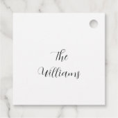 Personalized Golden Black Tags Bedankjes Labels (Achterkant)