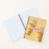 Personalized Golden Caramel Swirl Milkshake Notitieboek (Binnen)