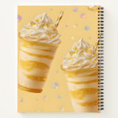 Personalized Golden Caramel Swirl Milkshake Notitieboek (Achterkant)