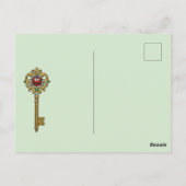 personalized golden charms briefkaart (Achterkant)