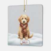 Personalized Golden Doodle Christmas Ornament (Links)