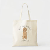Personalized Golden Doodle Happy Gotcha Day Tote Bag (Voorkant)