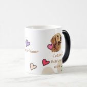 Personalized Golden Retriever Mom Mug - Custom Dog Magische Mok (Voorkant rechts)
