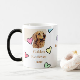 Personalized Golden Retriever Mom Mug - Custom Dog Magische Mok