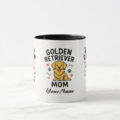 Personalized Golden Retriever Mom Mug - Custom Dog Mok (Midden)