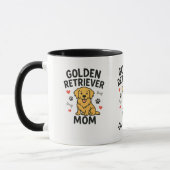 Personalized Golden Retriever Mom Mug - Custom Dog Mok (Links)