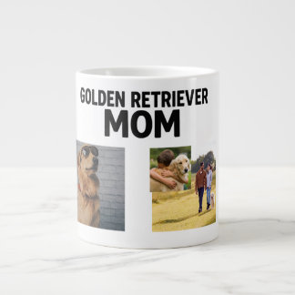 Personalized Golden Retriever Mom Mug - Custom Grote Koffiekop