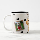 Personalized Golden Retriever Mom Mug - Custom Tweekleurige Koffiemok (Links)