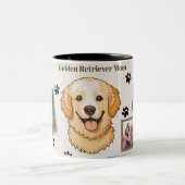 Personalized Golden Retriever Mom Mug - Custom Tweekleurige Koffiemok (Center)