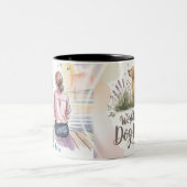 Personalized Golden Retriever Mom Mug - Custom Tweekleurige Koffiemok (Center)