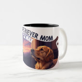 Personalized Golden Retriever Mom Mug - Custom Tweekleurige Koffiemok (Voorkant rechts)