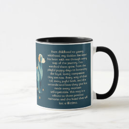 Personalized Golden Retriever Mug Custom Text Mok