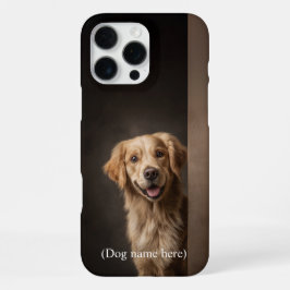 Personalized Golden Retriever Portrait iPhone 16 Pro Max Hoesje