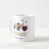 Personalized golden winged cat  koffiemok (Voorkant links)