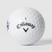 Personalized golf balls with Hawaiian flower logo Golfballen (Logo)