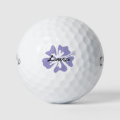 Personalized golf balls with Hawaiian flower logo Golfballen (Voorkant)
