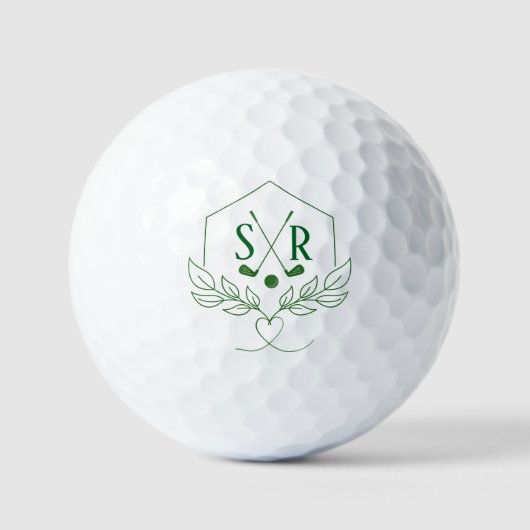 Personalized Golf Balls with Initials Golfballen (Voorkant)
