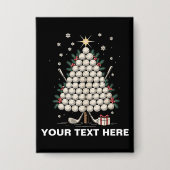 Personalized Golf Christmas Tree Equipment Family Button (Voorkant)