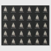 Personalized Golf Christmas Tree Equipment Family Cadeaupapier (Vlak)