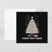 Personalized Golf Christmas Tree Equipment Family Kaart (Voorkant / Achterkant)