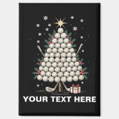 Personalized Golf Christmas Tree Equipment Family Magneet (Voorkant)