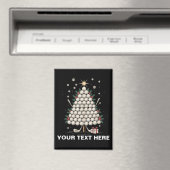 Personalized Golf Christmas Tree Equipment Family Magneet (Insitu (Vaatwasser))
