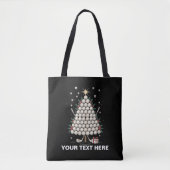 Personalized Golf Christmas Tree Equipment Family Tote Bag (Voorkant)