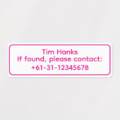 Personalized Golf Club ID Name Labels (Design 1)