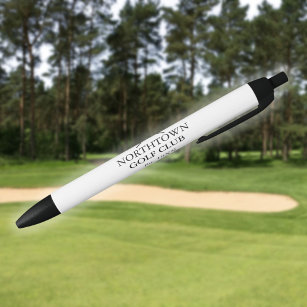 Personalized Golf Club Name And Established Date Zwarte Inkt Pen