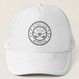 Personalized Golf Club Name Classic Trucker Hat Trucker Pet