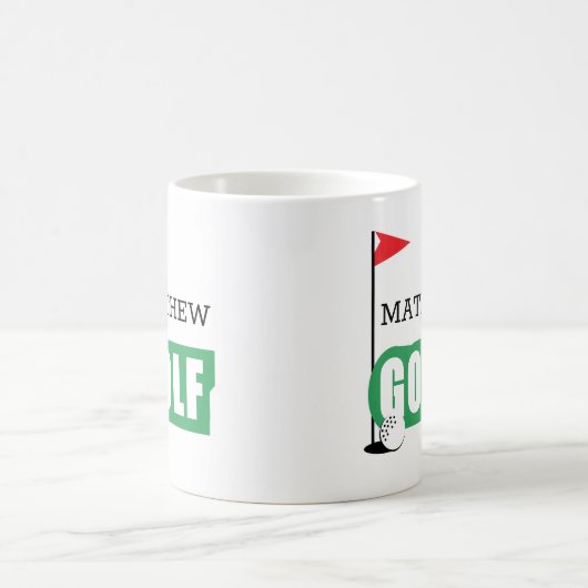 Personalized Golf Coffee Mug Koffiemok (Center)