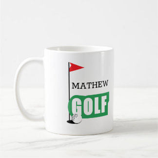 Personalized Golf Coffee Mug Koffiemok
