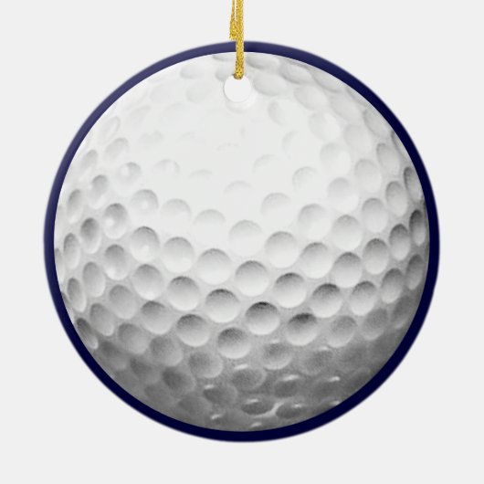 Personalized Golf Collectible Keramisch Ornament (Achterkant)