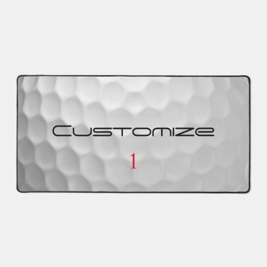 Personalized Golf Gift with Custom Name & Number Bureaumat (Voorkant)
