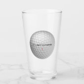Personalized Golf Gift with Custom Name & Number Glas (Voorkant)