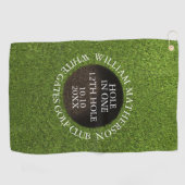 Personalized Golf Hole in One Award Golfhanddoek (Horizontaal)