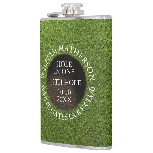 Personalized Golf Hole in One Award Heupfles (Links)
