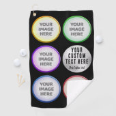 Personalized Golf Photo Collage Gift Golfhanddoek (Insitu)