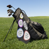 Personalized Golf Photo Collage Gift Golfhanddoek (Groen)