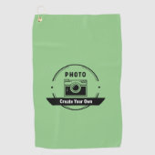 Personalized Golf Towel – Custom Name or Photo Golfhanddoek (Voorkant)