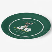 Personalized Golfer 50th Birthday Papieren Bordje (Gekanteld)