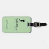 Personalized Golfer Name green golf Bagagelabel (Voorkant horizontaal)