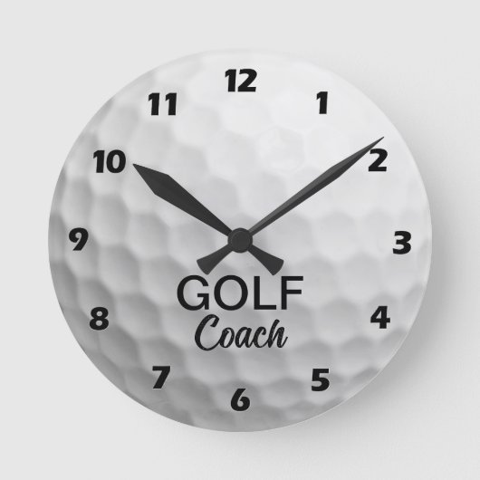 Personalized Golfing Coach Ronde Klok (Voorkant)