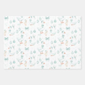 Personalized Goose Christmas Wrapping Paper Sheets (Voorkant)