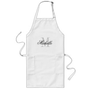 Personalized gourmet kitchen apron for men   women lang schort
